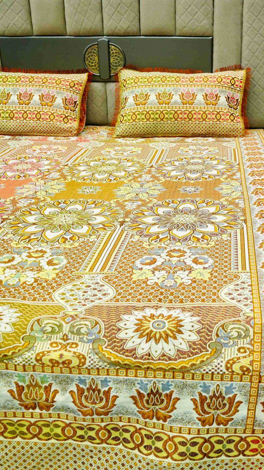 Traditional Multani 3pc Khadar Bed Sheet