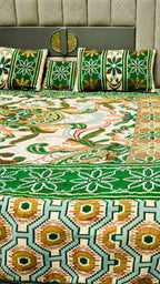 King Size 4pcs Foamy Velvet Bed Sheet