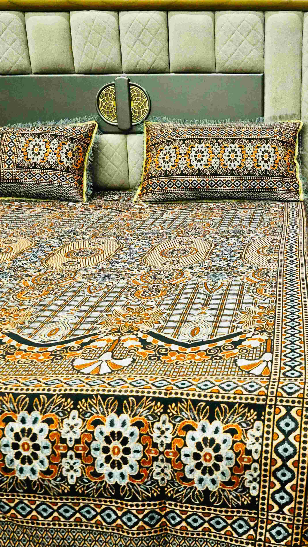 Fancy Multani 3pc Khadar Bed Sheet