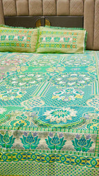 Traditional Multani 3pc Khadar Bed Sheet