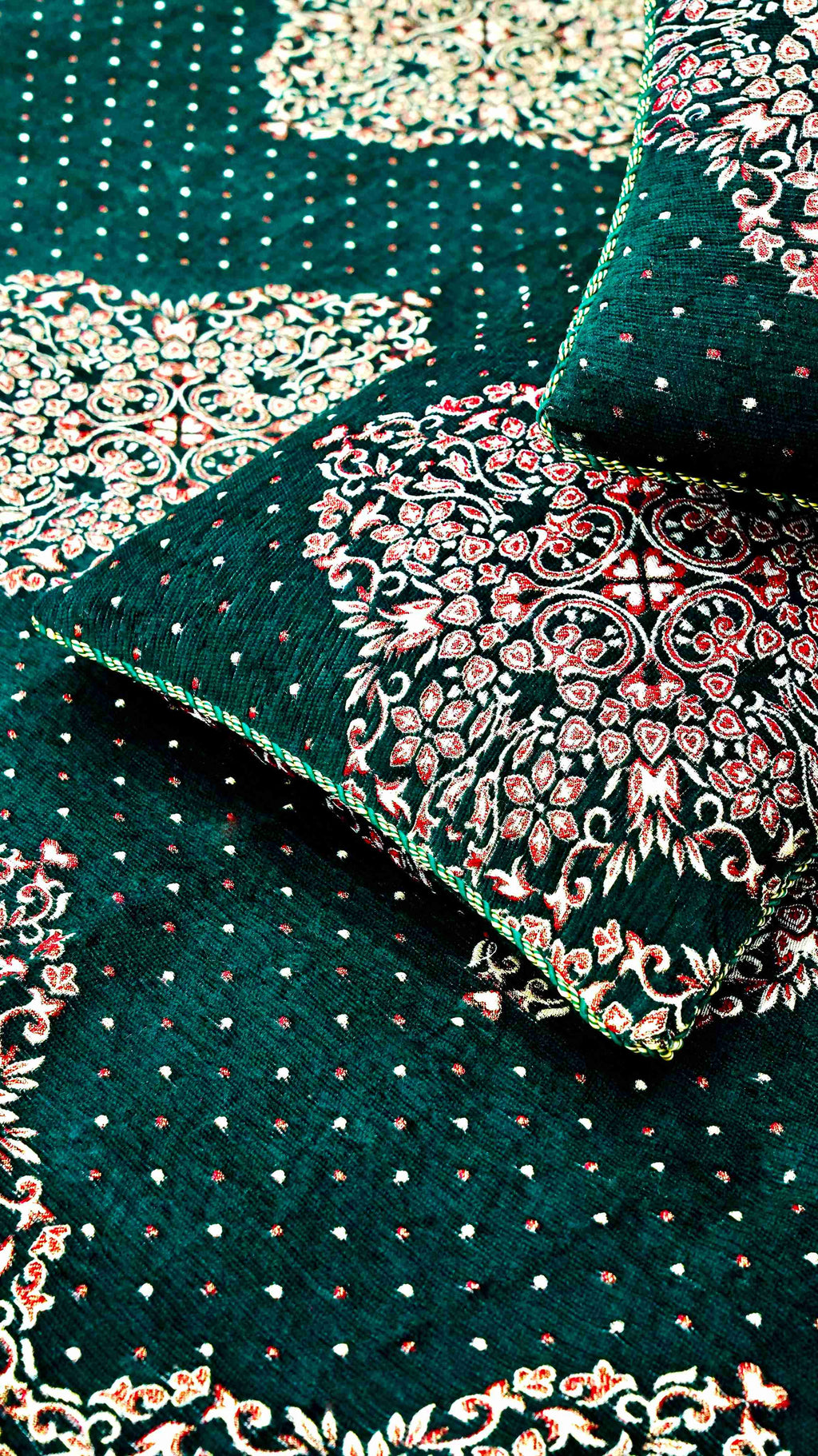 King Size 4pcs Bridal Velvet Bed Sheet