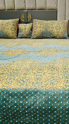 King Size 4pcs Bridal Velvet Bed Sheet