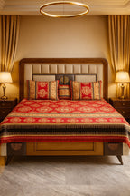 King Size 4pcs Luxury Velvet Bed Sheet